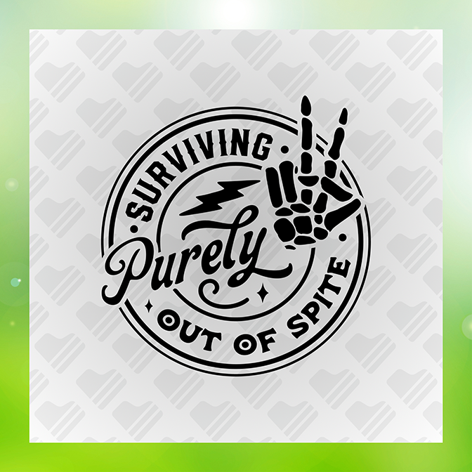 Surviving Purely Out of Spite v4 Sticker