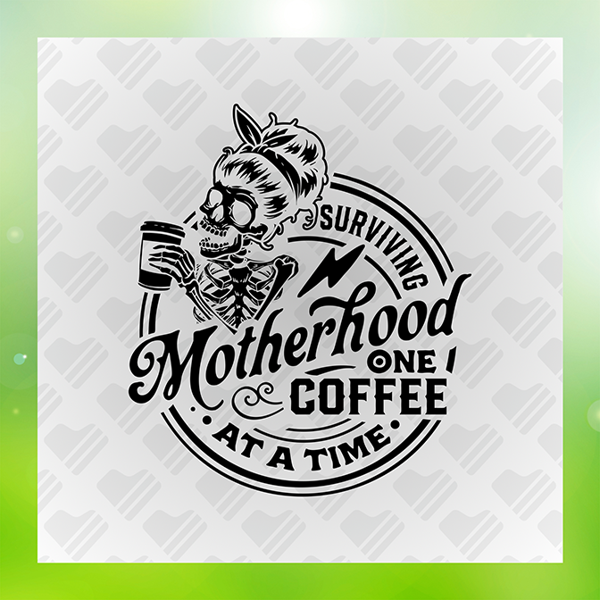 Surviving Motherhood One Coffee Sticker