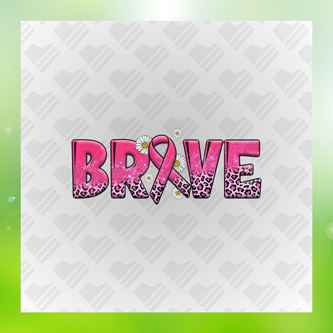 Glitter Look, No Mess Brave Sticker