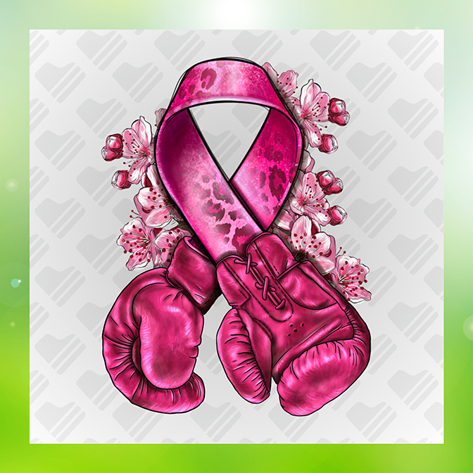 Breast Cancer Glove Sticker