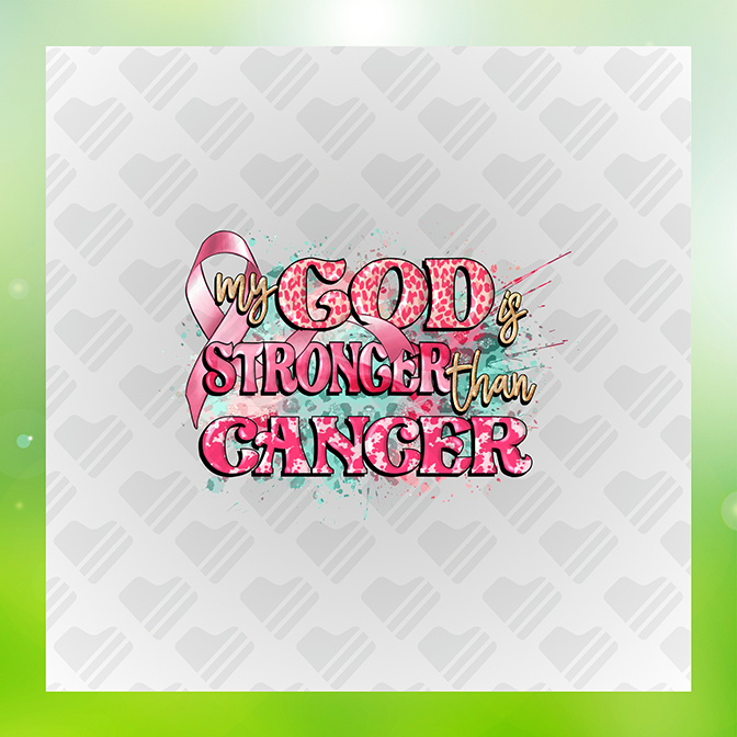 Glitter Look, No Mess God Stronger Sticker