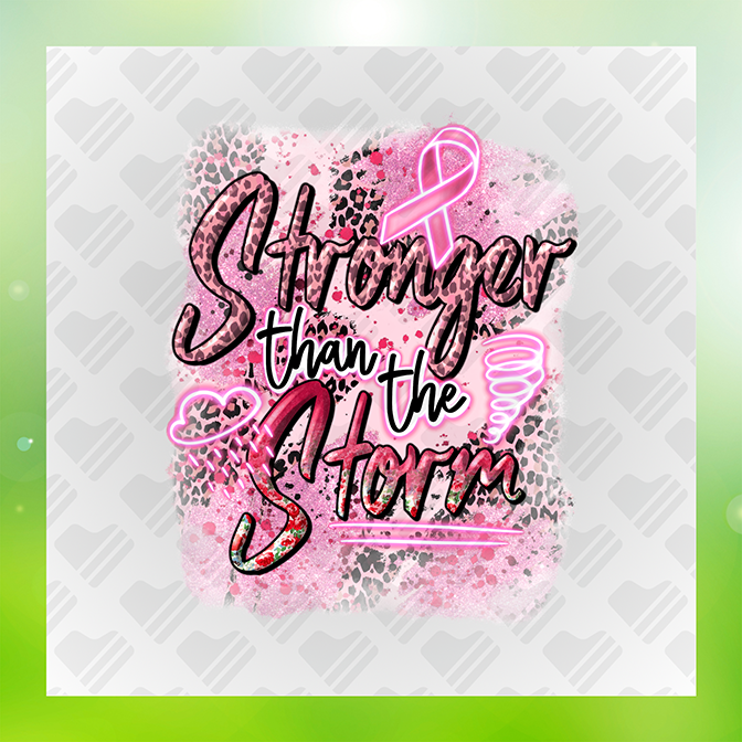 Glitter Look, No Mestronger Than The Storm Sticker