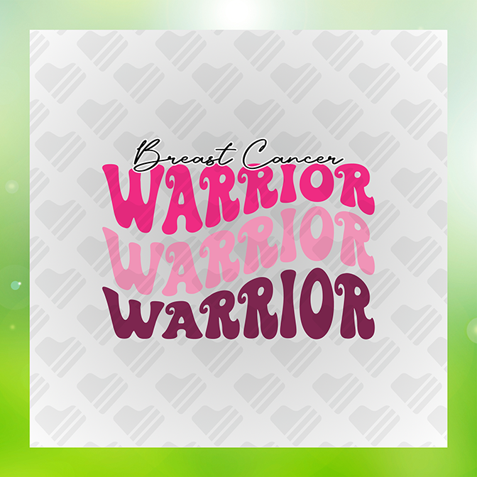 Breast Cancer Warrior Ver.2 Sticker