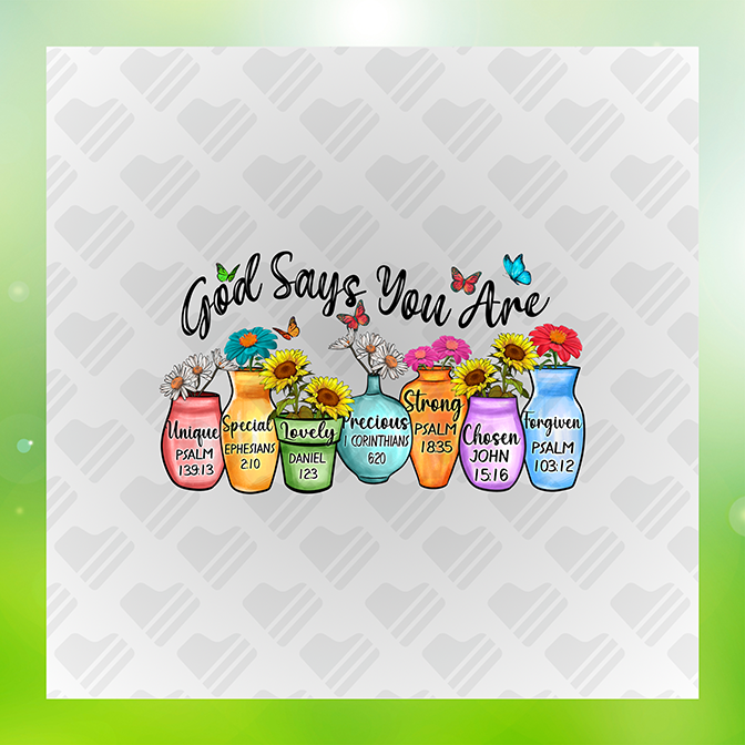 God Says You Are Lovely Sticker