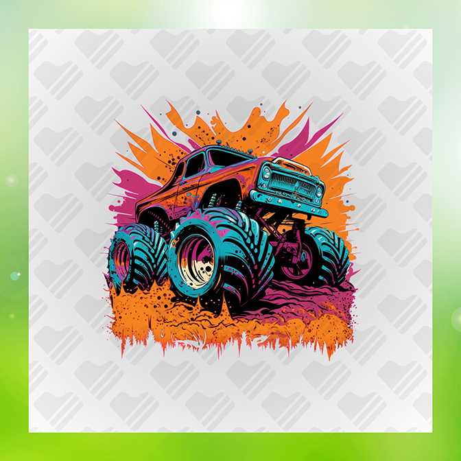 Monster Truck Sticker