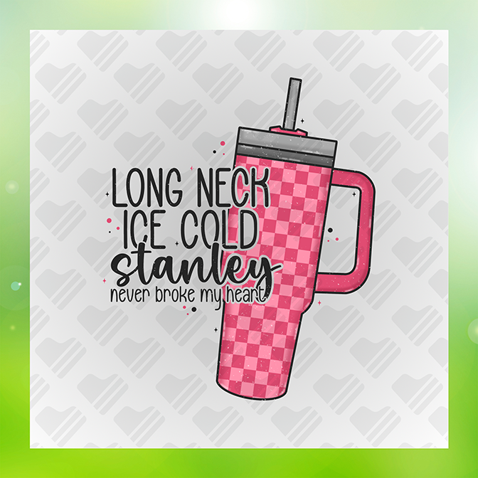 Long Neck Ice Cold Stanley Sticker