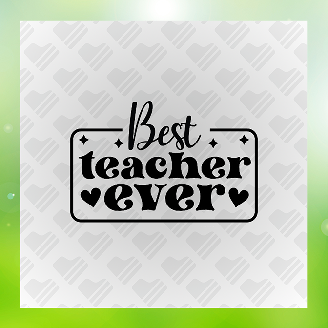 Best Teacher Ever Sticker