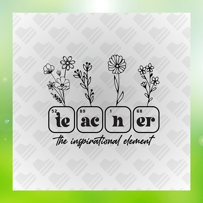 Teacher Inspirational Element Sticker