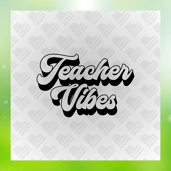 Teacher Vibe Sticker