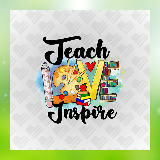 Teacher Love Inspire Sticker