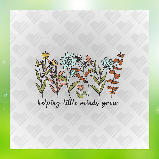 Helping Little Minds Grow Sticker