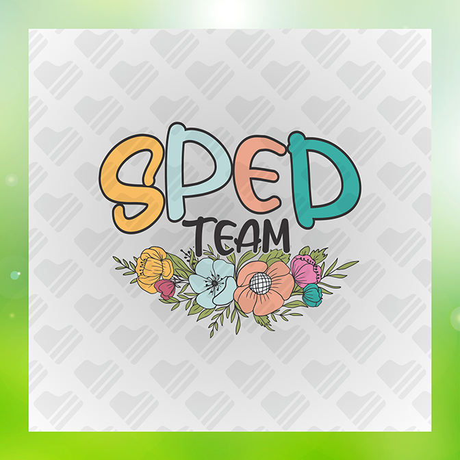 SPED Team Sticker