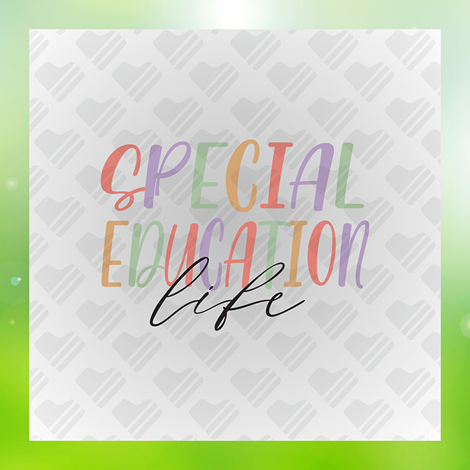 Special Education Life Sticker