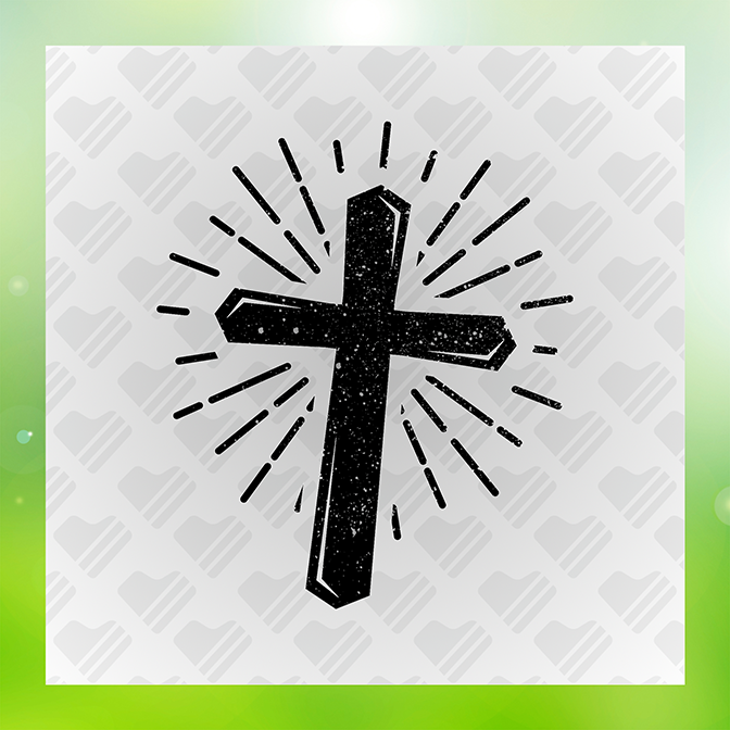 Cross Sticker