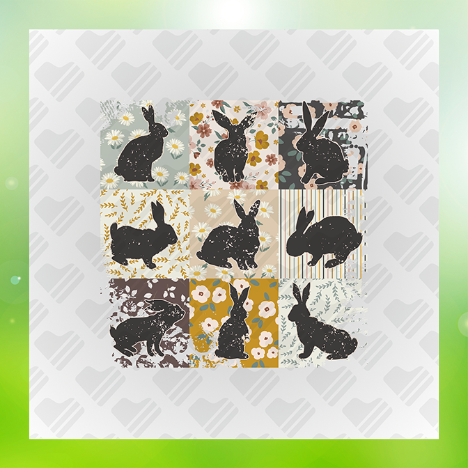 Rabbit Silhouette Sticker