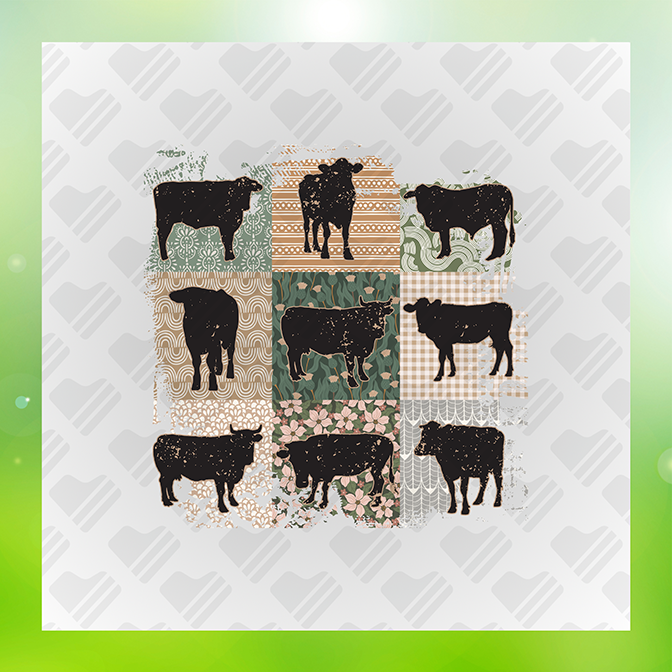 Cow Silhouette Sticker