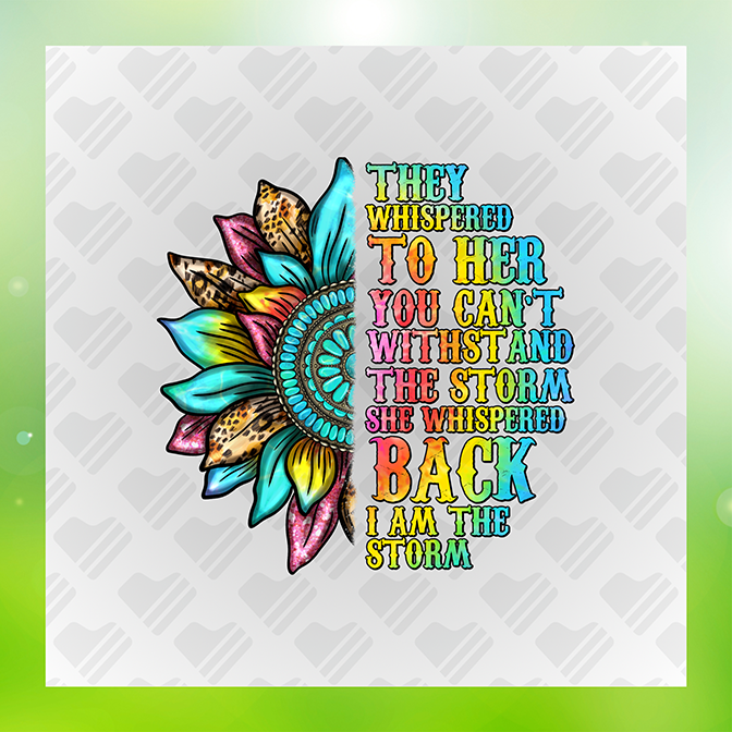 I Am The Storm Sticker