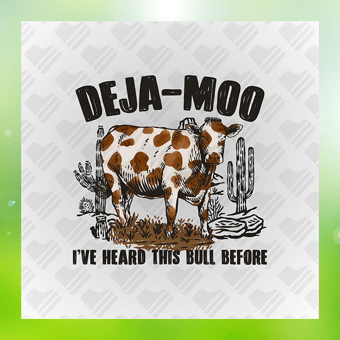 Deja-Moo Sticker