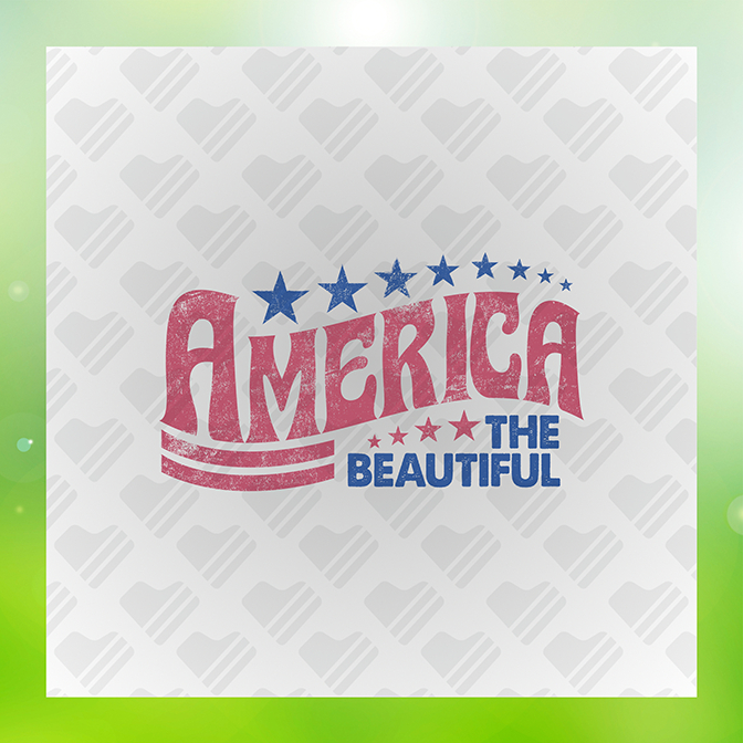 America The Beautiful Sticker