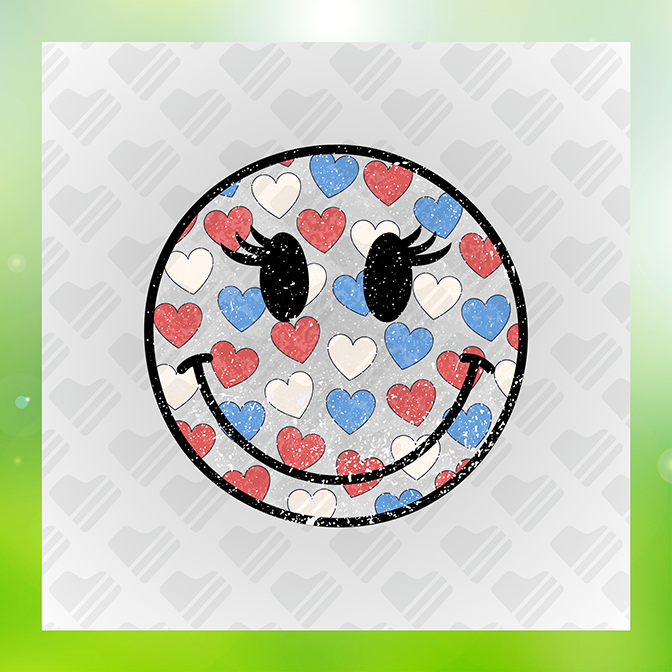 Glitter Look Emoji Heart Sticker