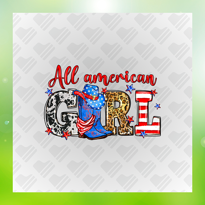 Glitter Look No Mess All American Girl Sticker