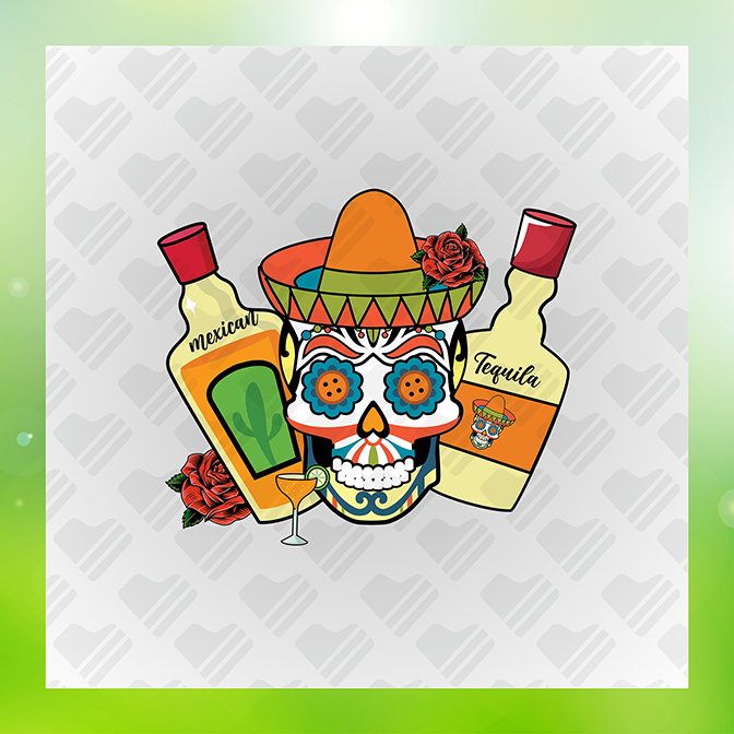 Mexican Tequila Sticker