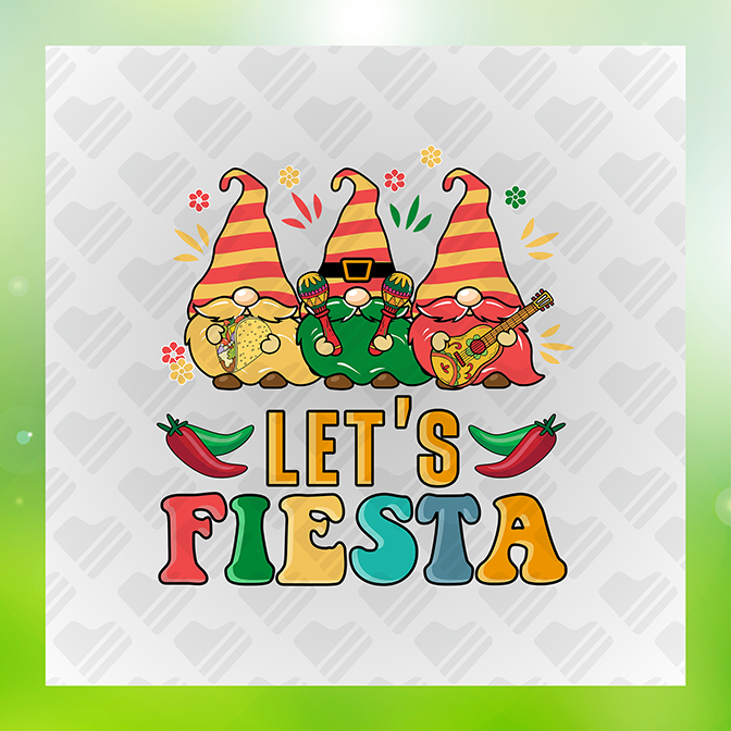 Lets Fiesta Sticker