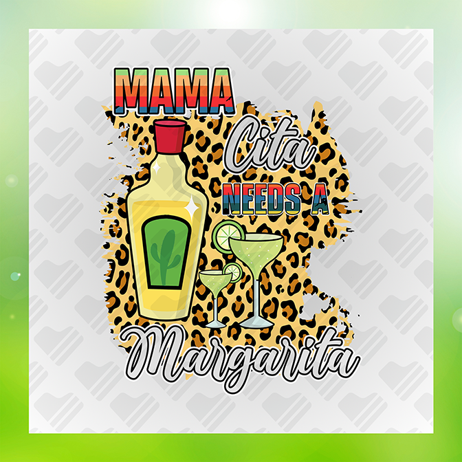Mama Cita Needs A Margarita v2 Sticker