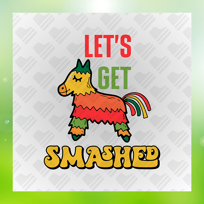 Let's Get Smashed Caballo Sticker