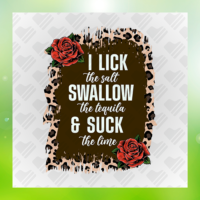 Salt Tequila and Lime Sticker