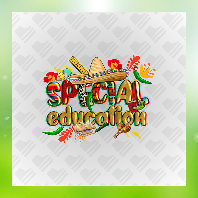 Glitter Look No Mess Special Education Sticker