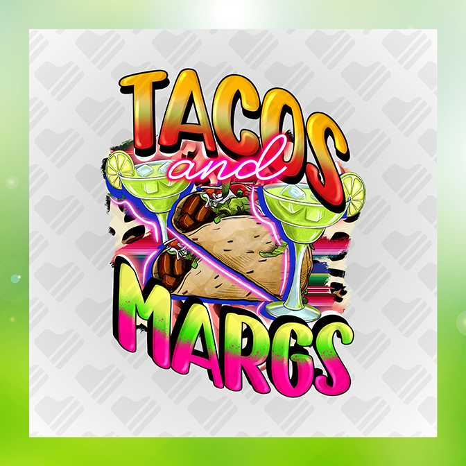 Taco's and Margarita Sticker