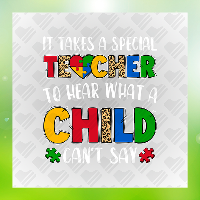 It Takes A Special Teacher Sticker