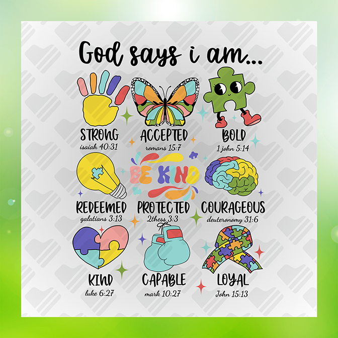 God Says I Am Accepted Sticker