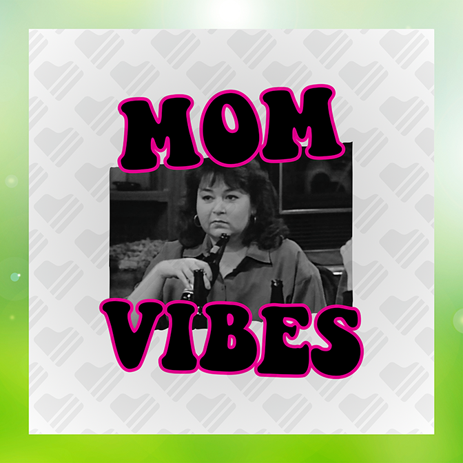 Mom Vibes Drinking v2 Sticker