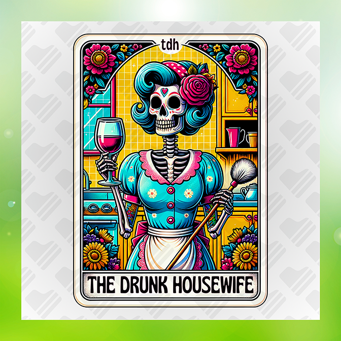 The Drunk Housewife Sticker