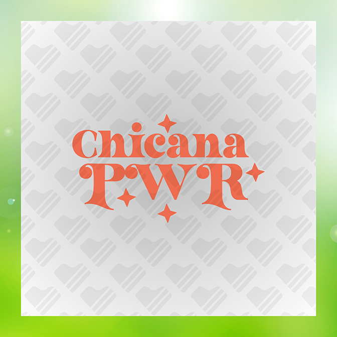 Chicana PWR Power Sticker