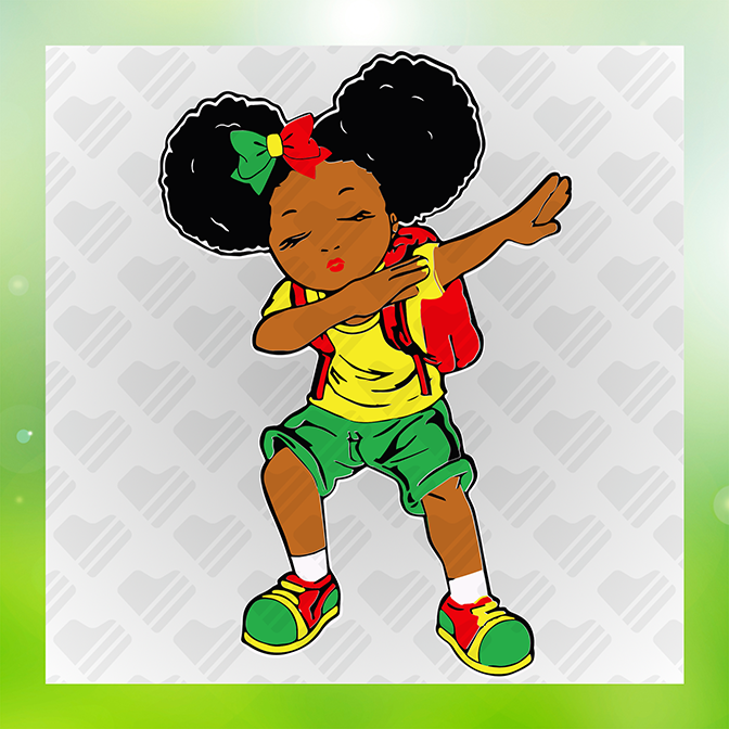 African Girl Dancing Sticker