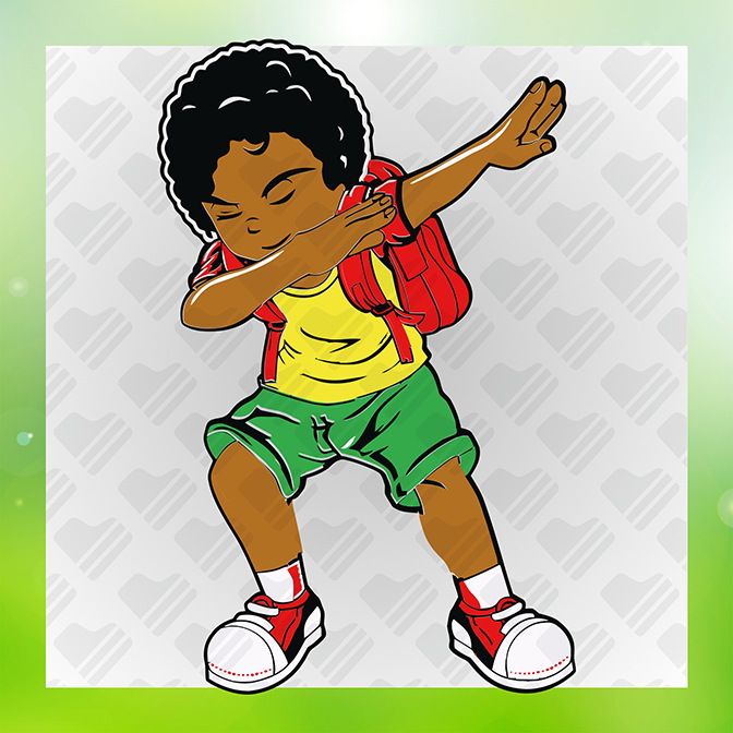African Boy Dancing Sticker