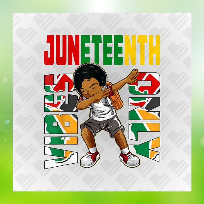 Juneteenth Vibes Only v2 Sticker