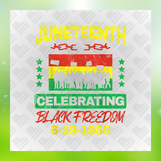 Juneteenth Celebrating Black Freedom v2 Sticker