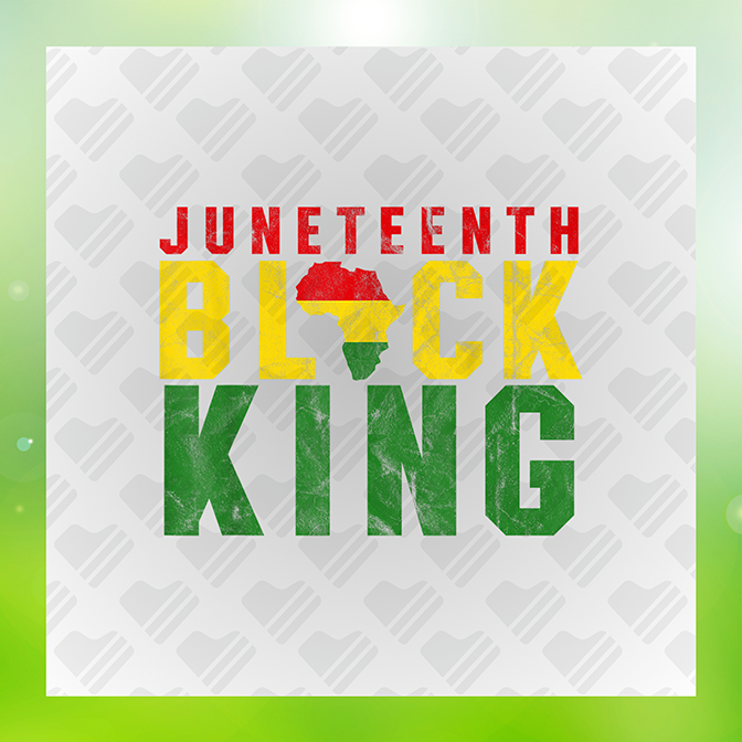 Juneteenth Black King Sticker