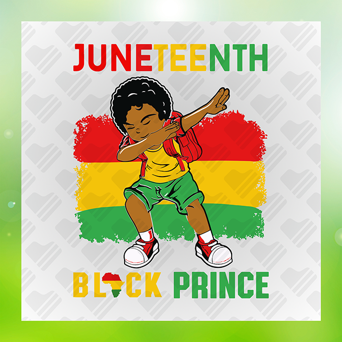 Juneteenth Celebrating Black Prince Sticker