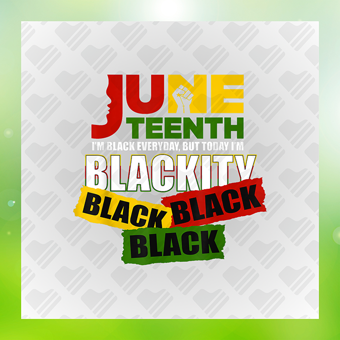 Juneteenth Blackity Sticker