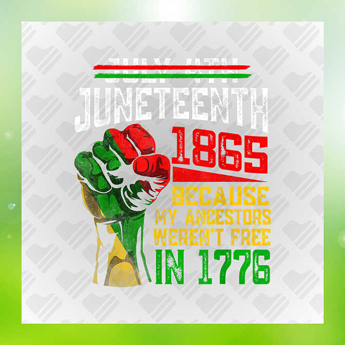 Juneteenth Fist 1865 Sticker