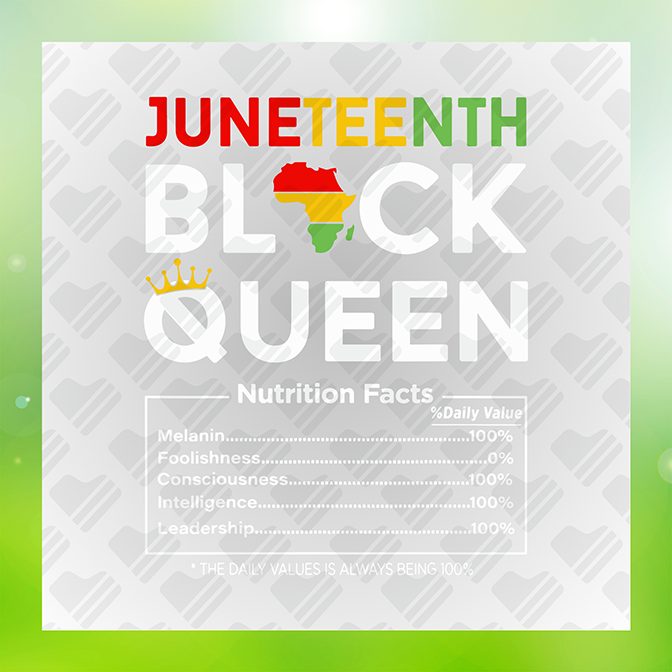 Juneteenth Black Queen Sticker