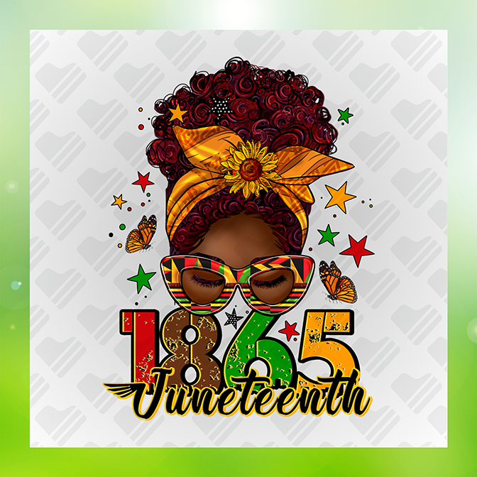 Juneteenth 1865 Vibrant Heat Transfer Design