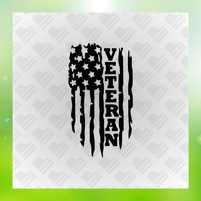 Veteran Memorial Day Sticker