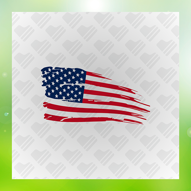 American Flag Star and Stripes Sticker