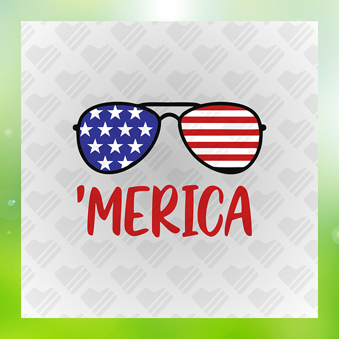 Merica Sticker